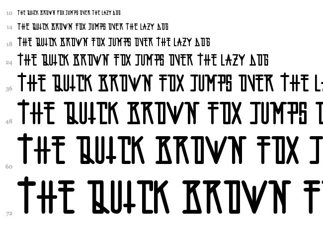 Fopi Artchiko font waterfall
